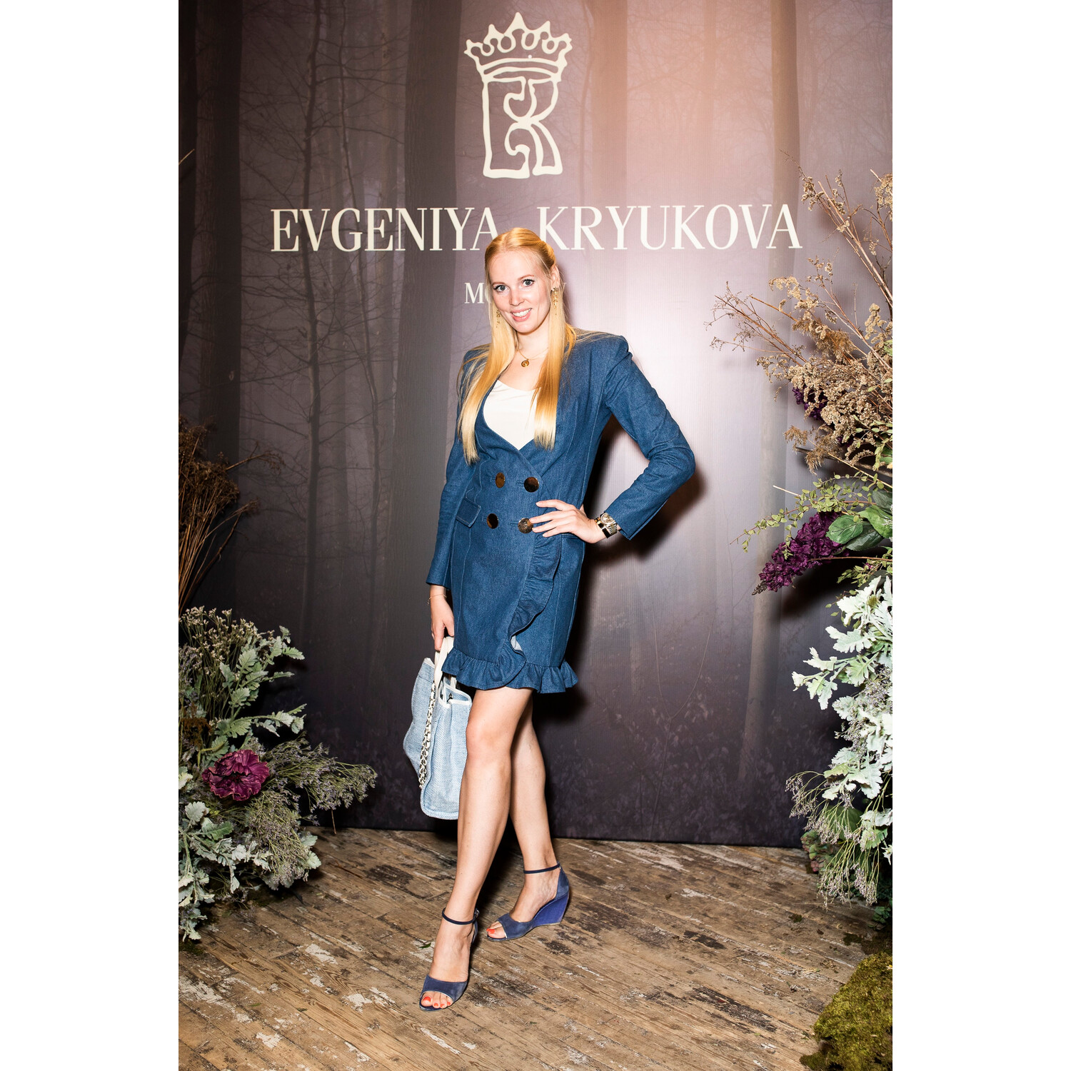 Фото Олеся Бословяк на показе Evgeniya Kryukova Осень 2018 Couture